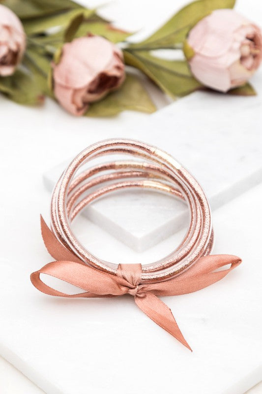 Glitter Jelly Bangle Bracelets-Very Besty