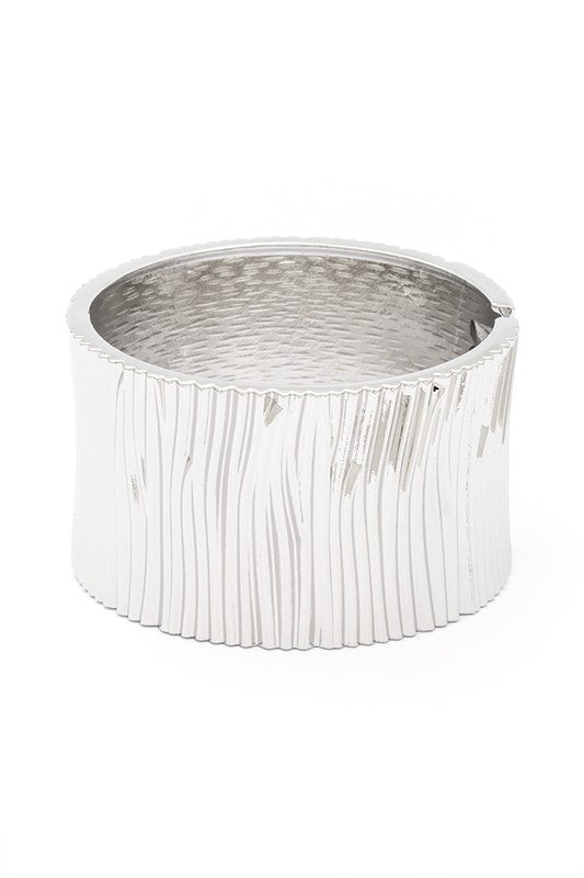 Oversize Texture Statement Bangle-Very Besty