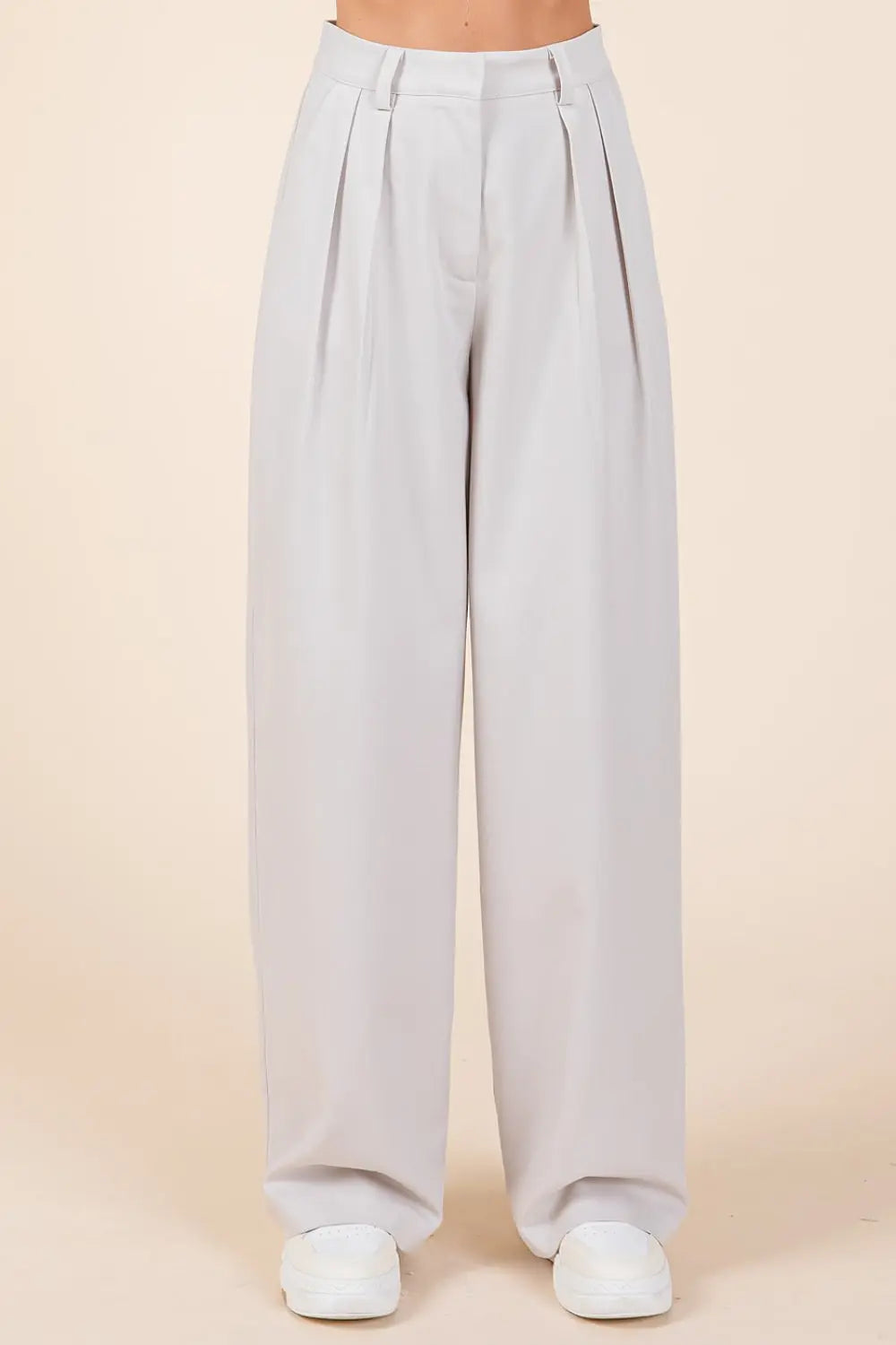 Mittoshop Pintuck Detail High Rise Pants-Very Besty