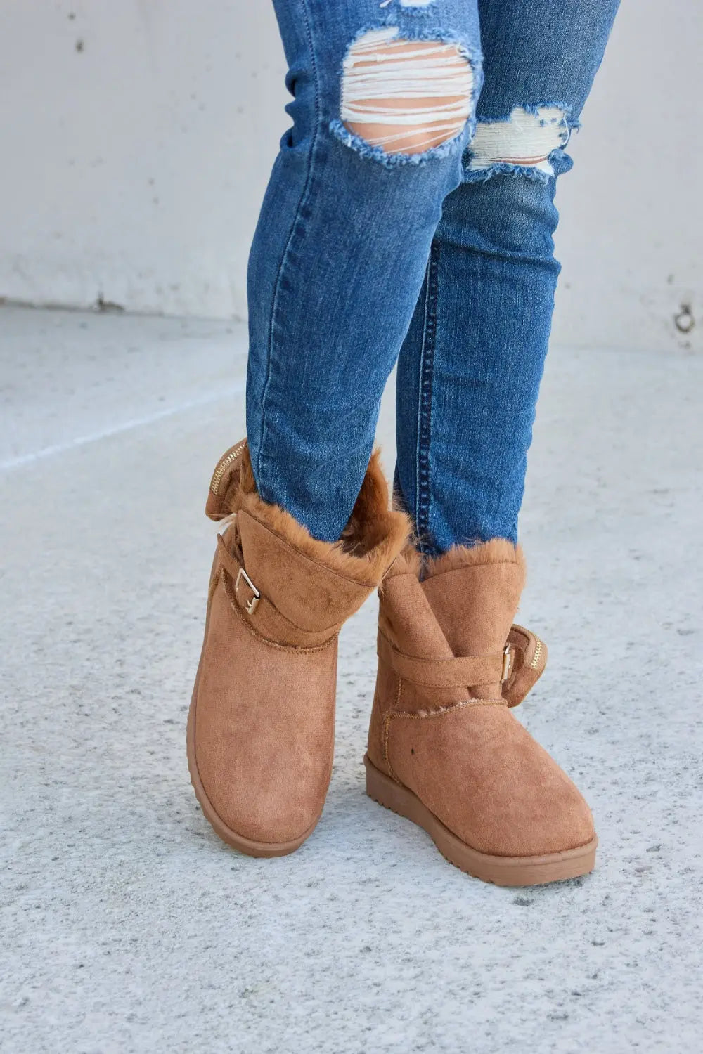 Forever Link Plush Thermal Flat Boots-Very Besty