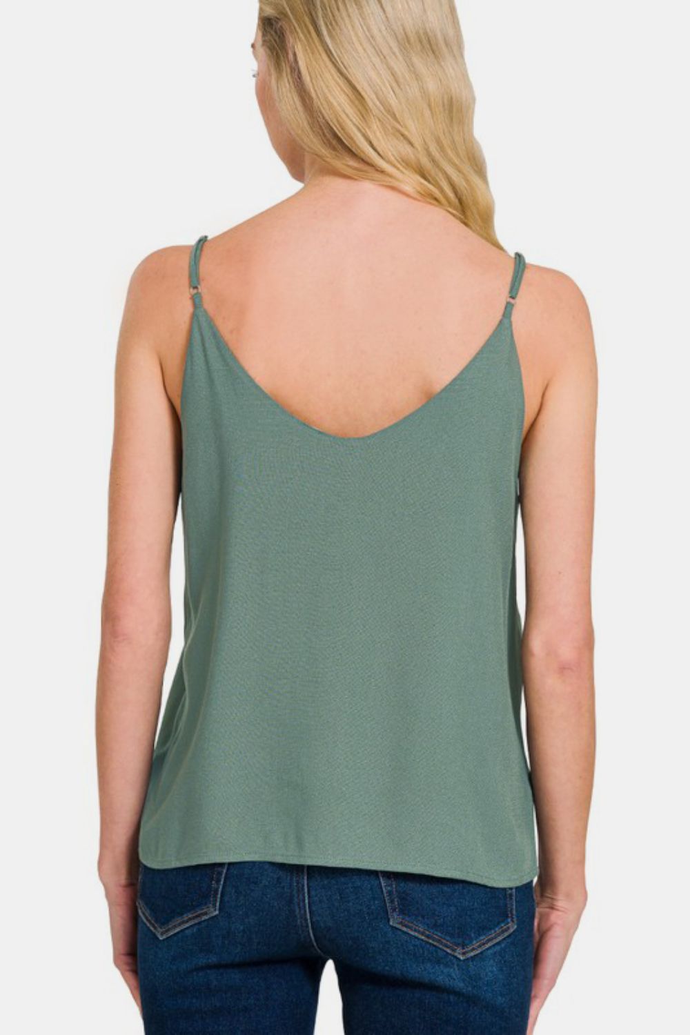 Zenana Two Layered Spaghetti Strap Cami-Very Besty