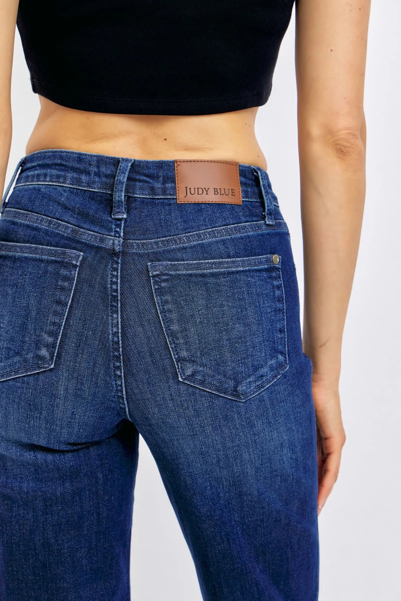 Judy Blue Full Size Tummy Control Straight Jeans Plus Size-Very Besty