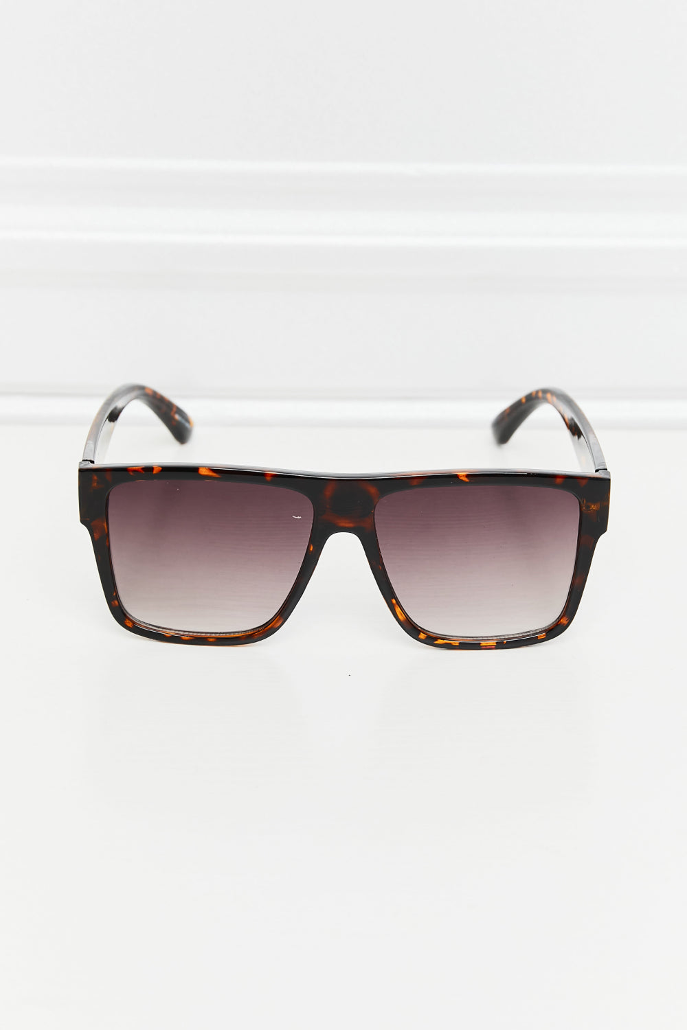 Tortoiseshell Square Full Rim Sunglasses-Very Besty