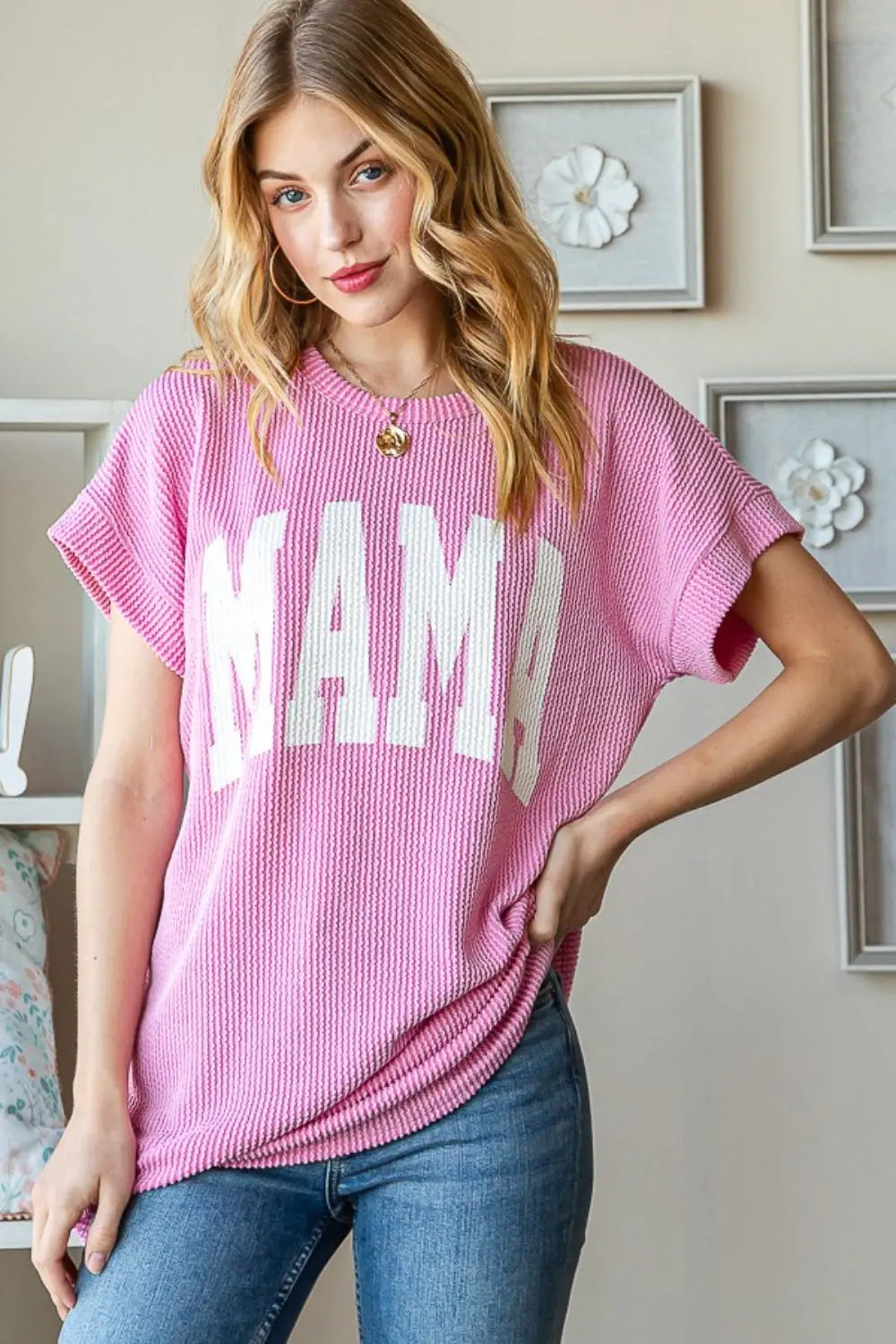 Heimish Full Size Letter Graphic Short Sleeve T-Shirt-Very Besty