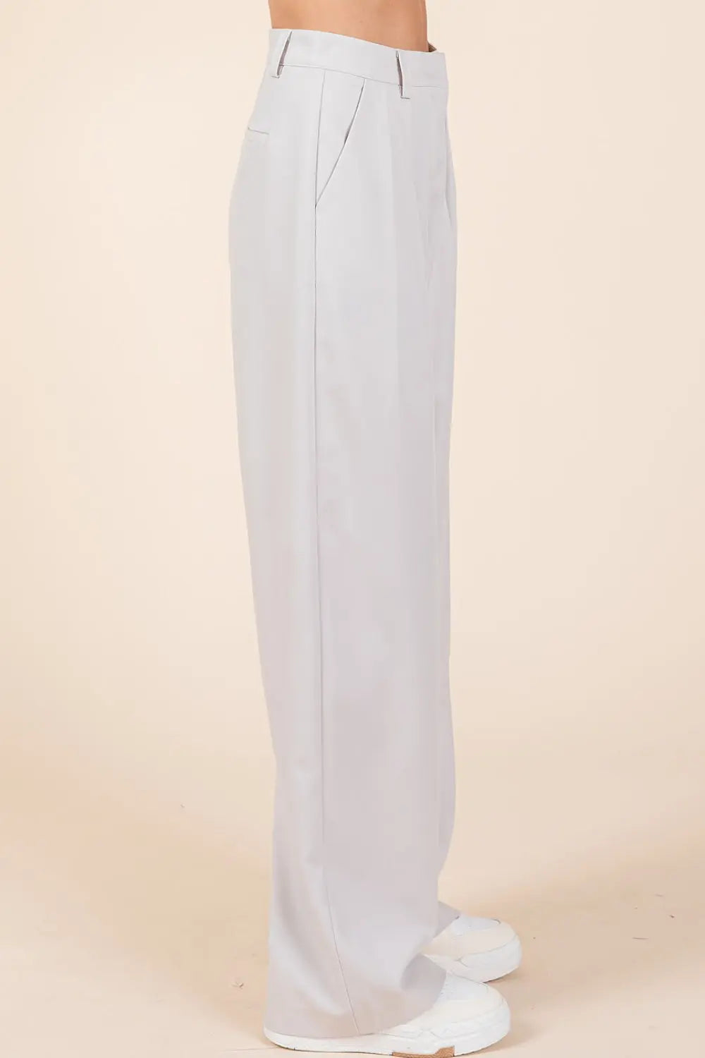 Mittoshop Pintuck Detail High Rise Pants-Very Besty