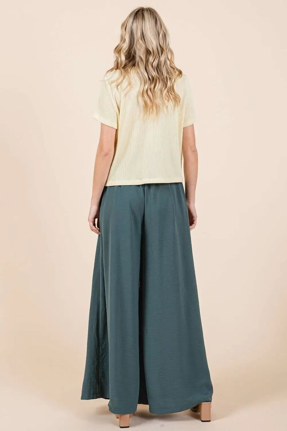 Mittoshop Pleated Wide Leg Pants-Very Besty
