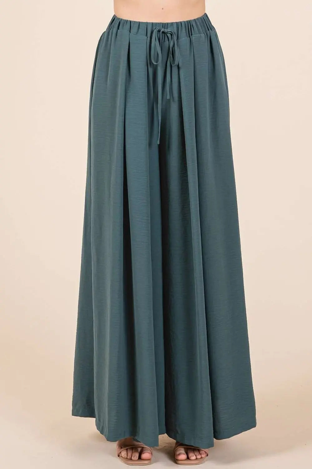 Mittoshop Pleated Wide Leg Pants-Very Besty