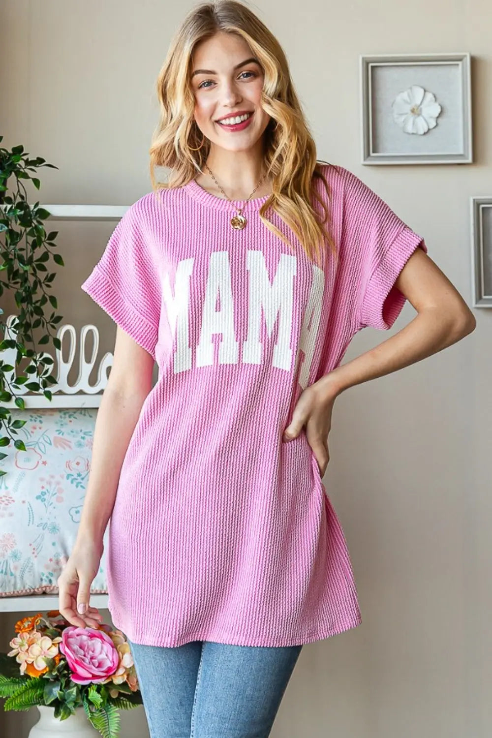 Heimish Full Size Letter Graphic Short Sleeve T-Shirt-Very Besty