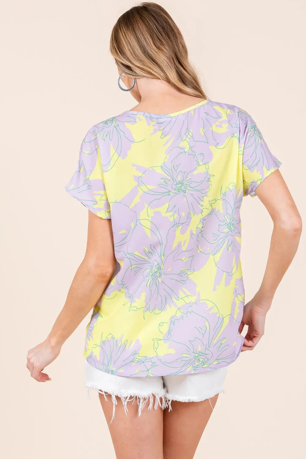 BOMBOM Floral Short Sleeve T-Shirt-Very Besty