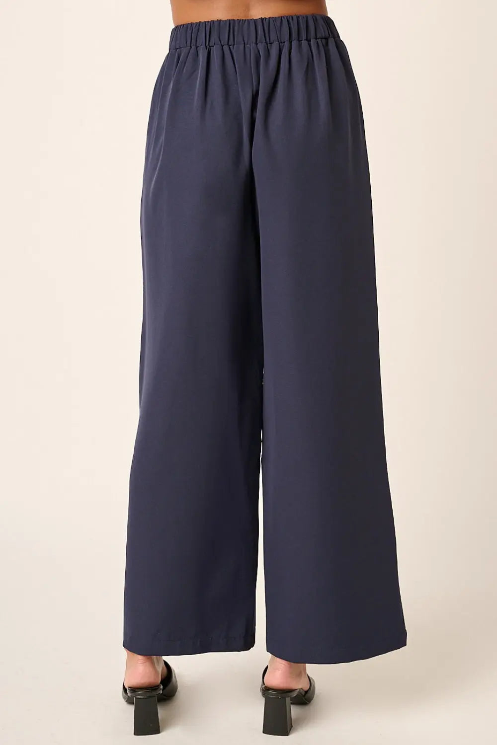 Mittoshop Inverted Pleat Detail Wide Leg Pants-Very Besty