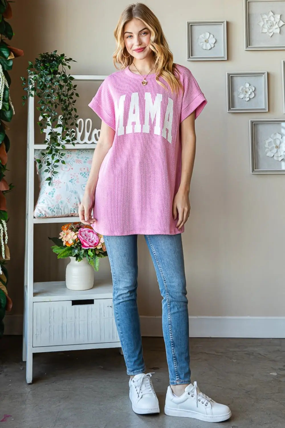 Heimish Full Size Letter Graphic Short Sleeve T-Shirt-Very Besty