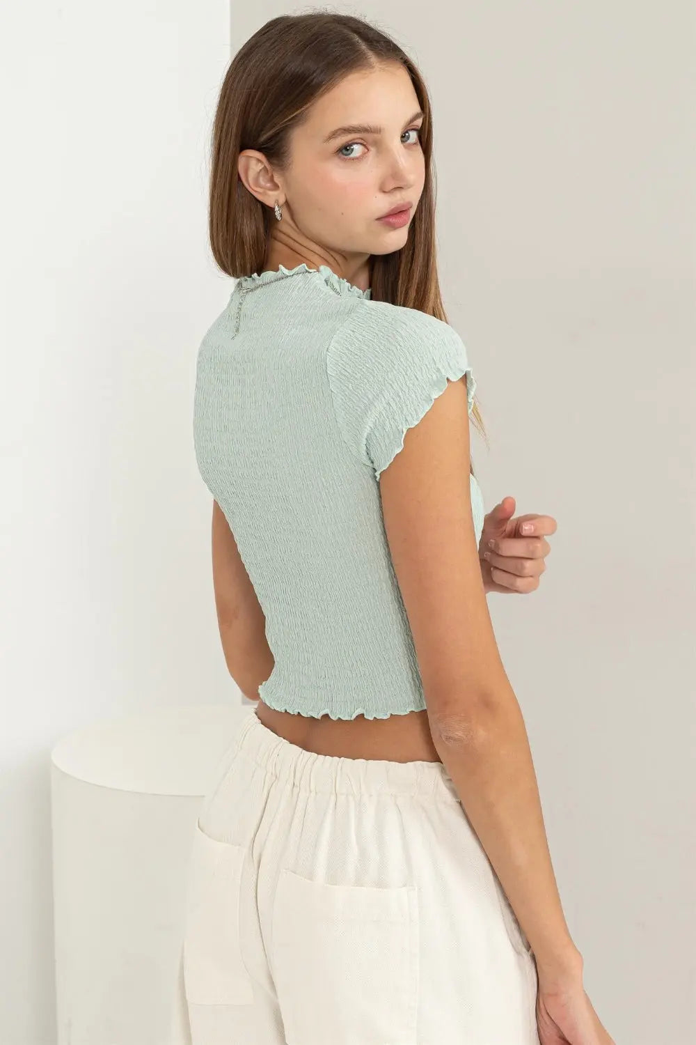 HYFVE Lettuce Hem Crop Top-Very Besty