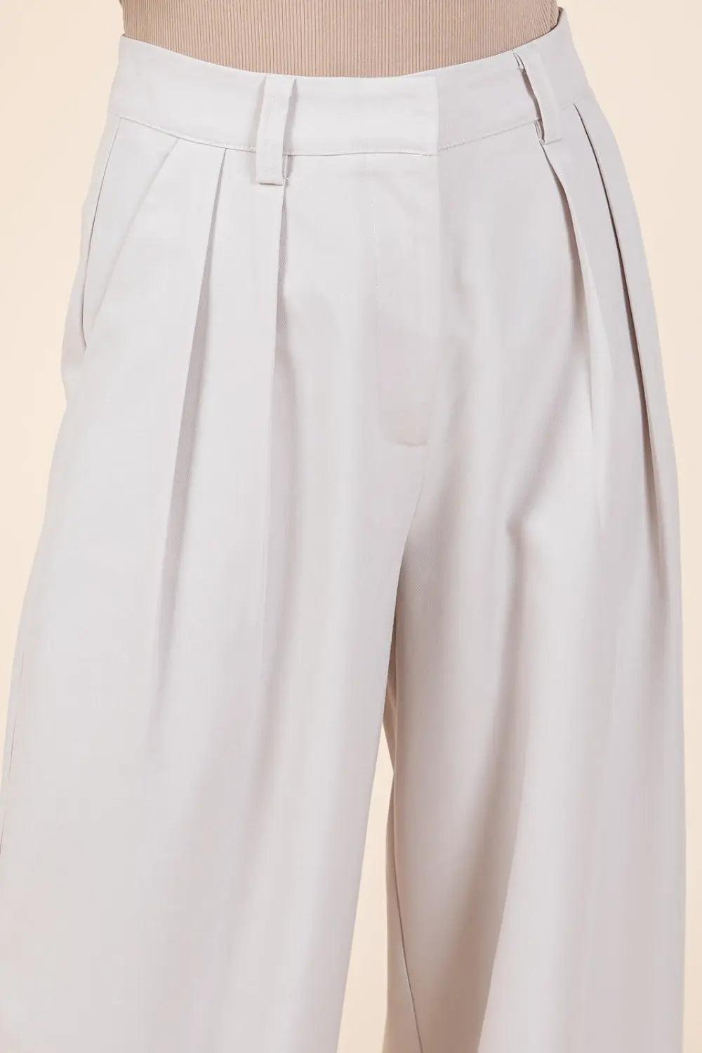 Mittoshop Pintuck Detail High Rise Pants-Very Besty