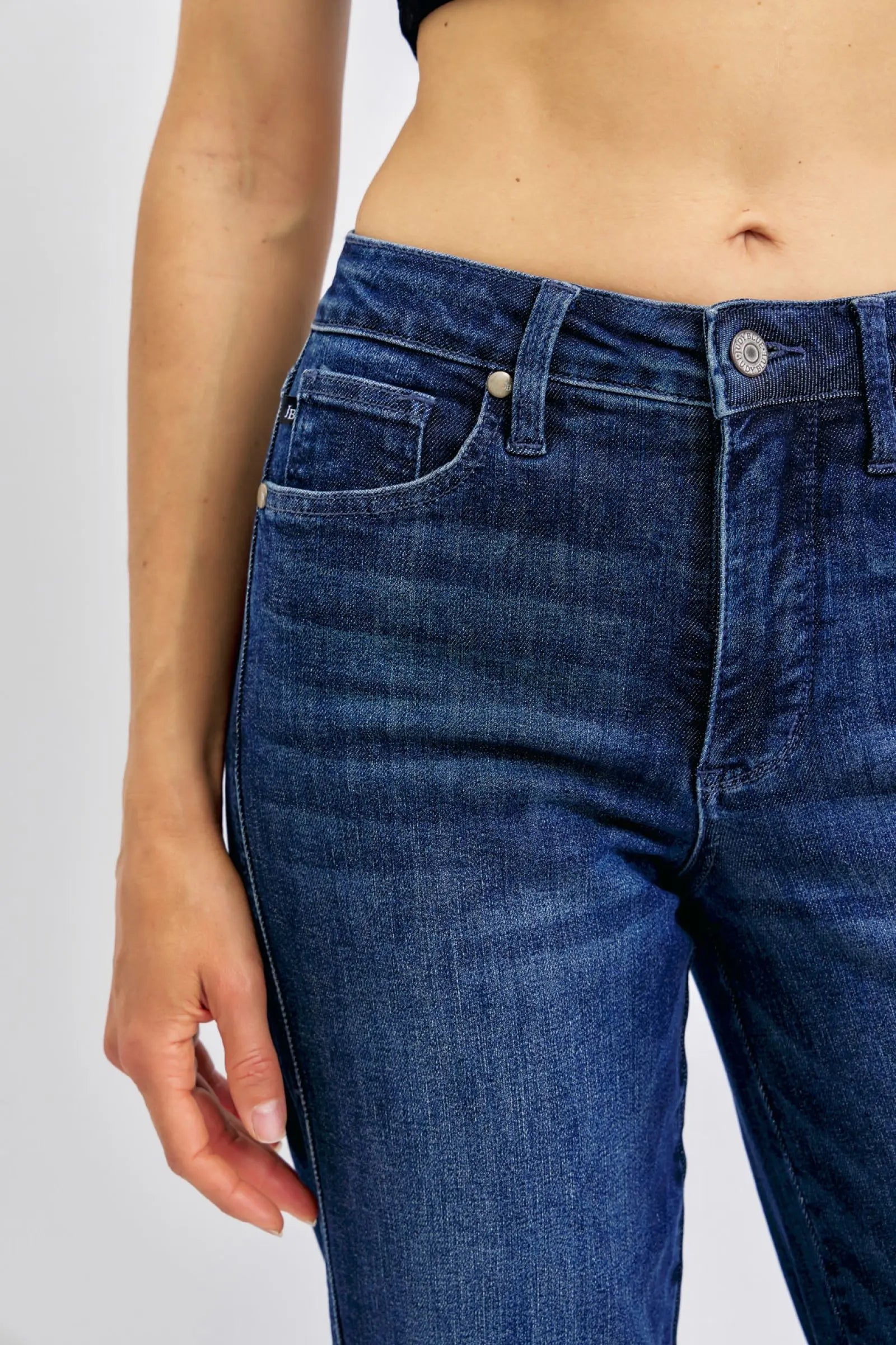 Judy Blue Full Size Tummy Control Straight Jeans Plus Size-Very Besty