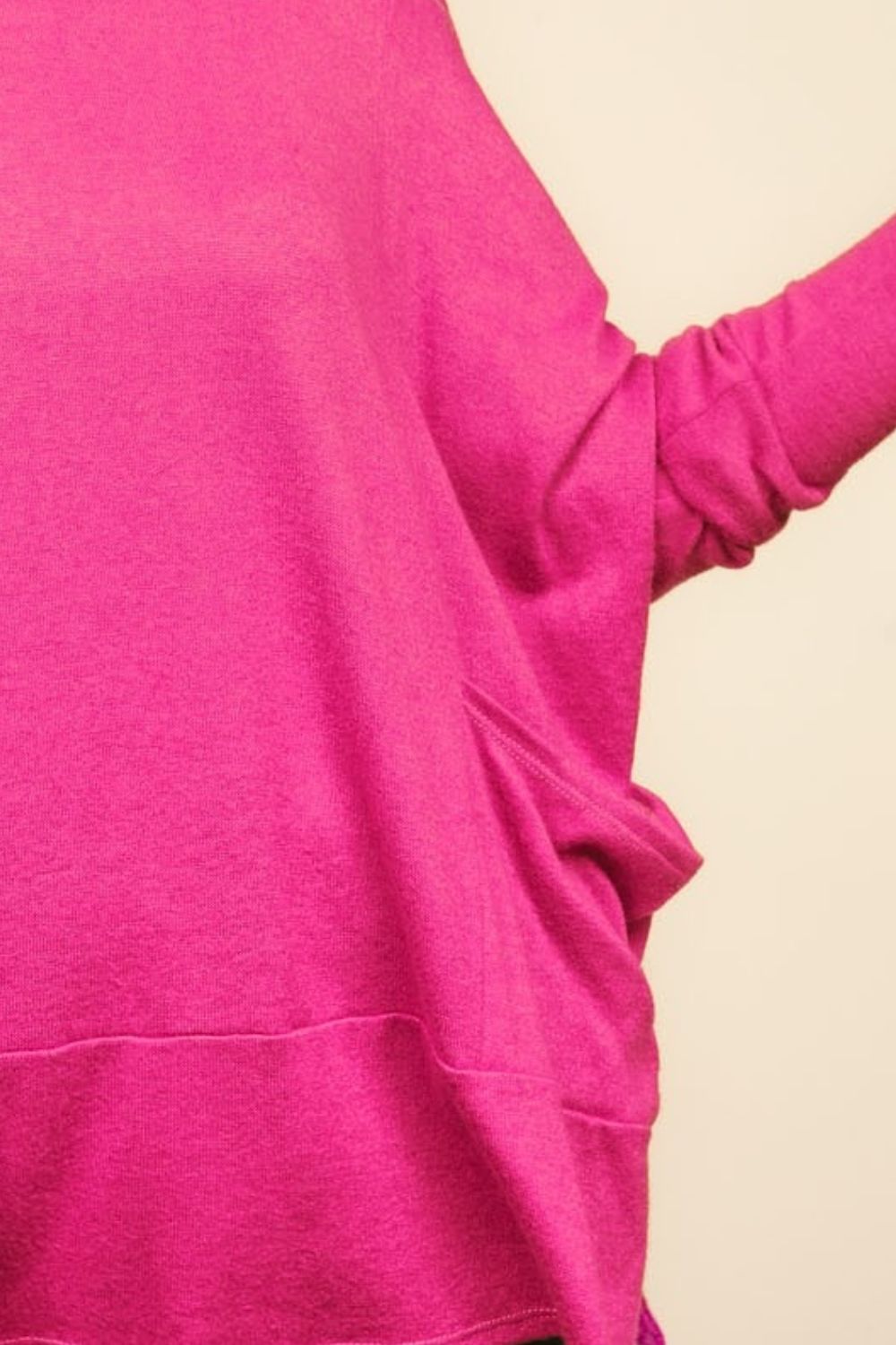 Haptics Dolman Long Sleeve Oversized Knit Top with Pockets-Very Besty