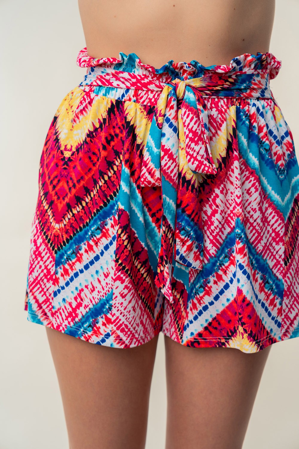 White Birch High Waisted Printed Shorts-Very Besty