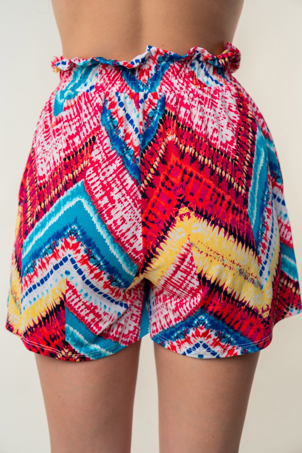 White Birch High Waisted Printed Shorts-Very Besty
