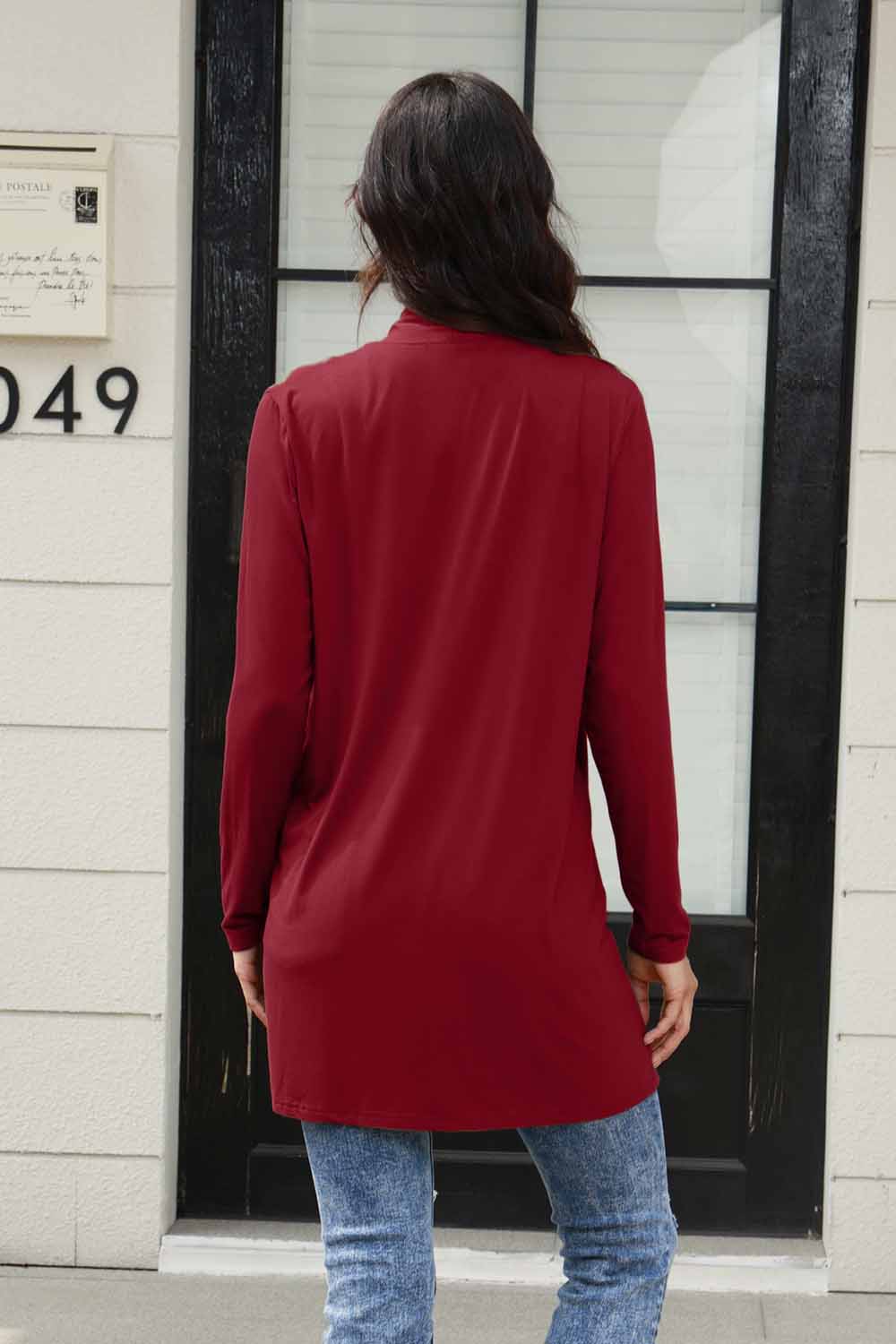 Basic Bae Full Size Open Front Long Sleeve Cardigan with Pockets-Very Besty