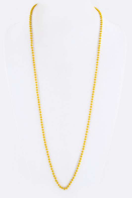 36 Inches Long Petite Beads Station Necklace-Very Besty