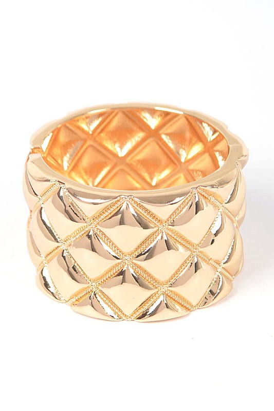 Iconic Embossed Hinged Bangle-Very Besty