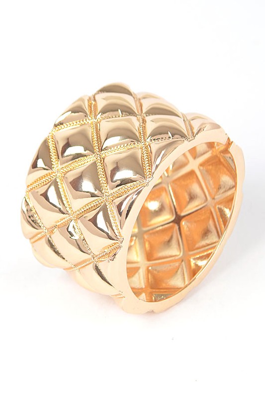 Iconic Embossed Hinged Bangle-Very Besty