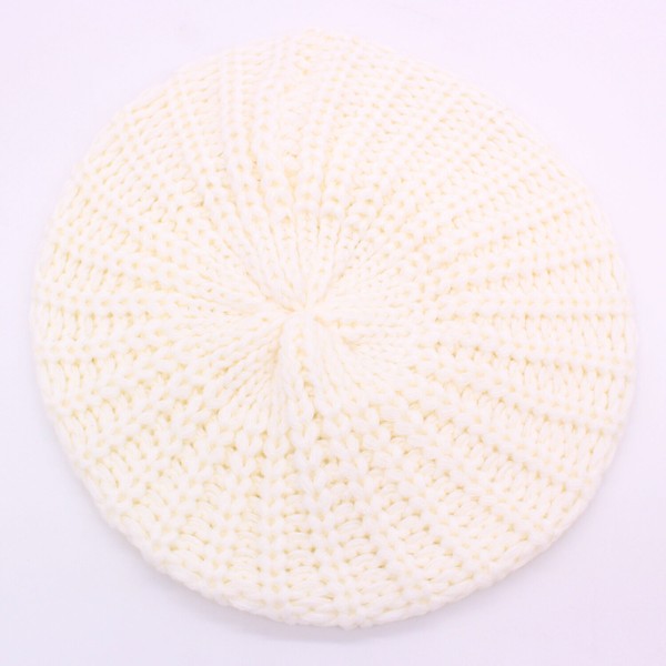 KNITTED CABLE KNIT FASHION BERET-Very Besty