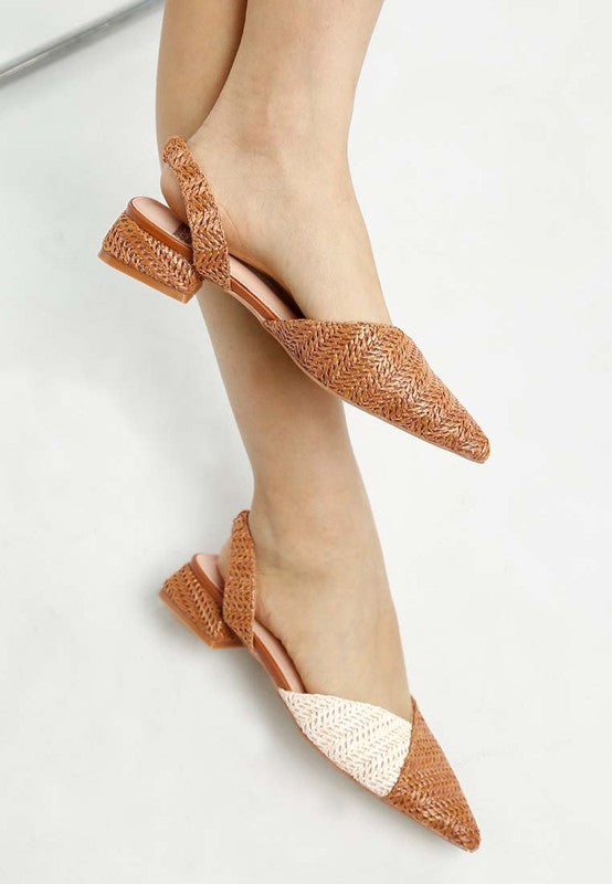 Kinjay Pointy Toe Slingback Sandals-Very Besty