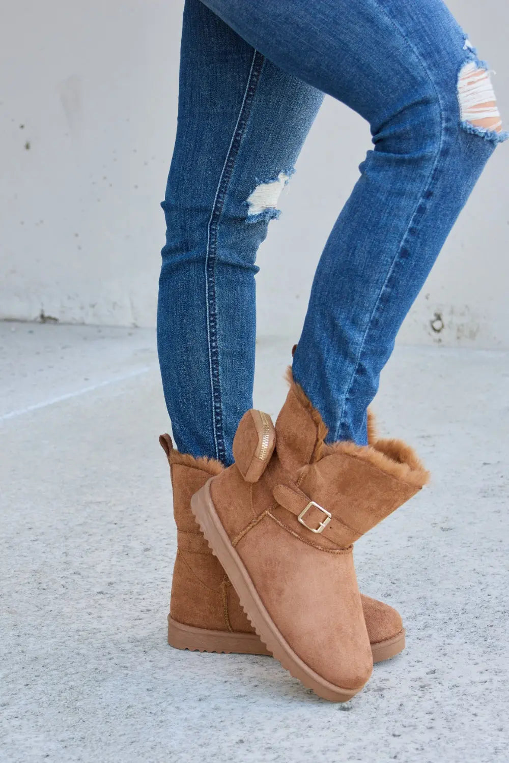 Forever Link Plush Thermal Flat Boots-Very Besty