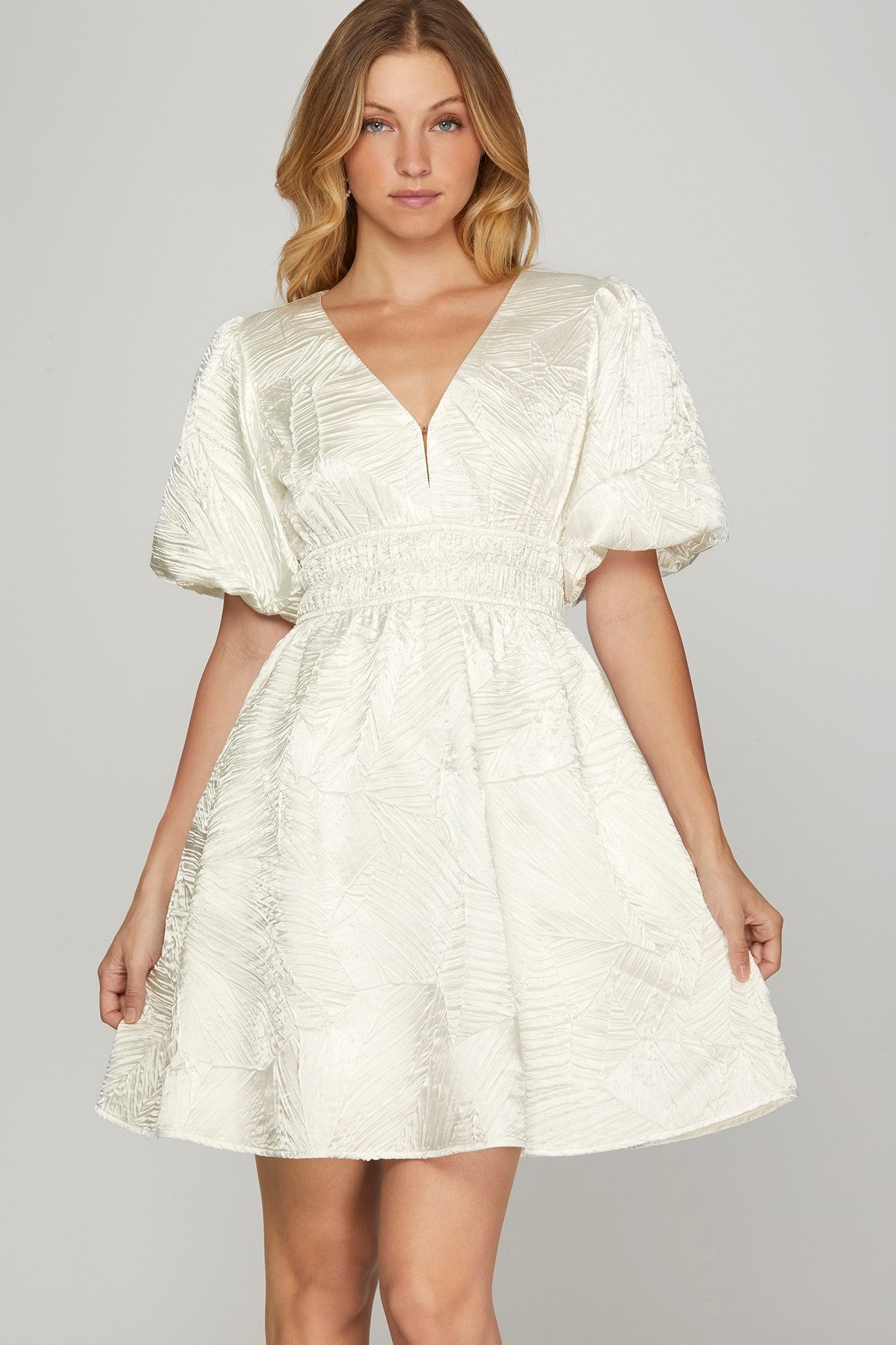 she + sky white dress Pearl Trim Shift Dress - She + Sky